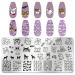 WOKOTO 6Pcs Pets Nail Stamping Plates - Cute Cartoon Animals Nail Stamping Kit for Nail Art Design - Nail Stencils for Cat and Dog Lovers - Buy Online on GoSupps.com