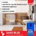 SANO Blue Water Toilet Bowl Cleaner Long Lasting Air Freshener WC Tablet - Cleans Perfumes Hygienic Leaves Water Sparkling Blue Up to 900 Flushes + Coconut Multipurpose Cleaning Sponge (Pack of 1) 1 count (Pack of 1) - Buy Online on GoSupps.com