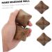 Homsfou Wenge Health Ball - 2pcs Reflex Zone Massage Ball for Rehabilitation & Acupuncture Therapy - Gym & Home Use - Chinese Style Fascia Handball 7x7x7cm - Buy Online on GoSupps.com