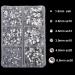 4000pcs Mixed Size Hot Fix Round Crystals Gems Glass Stones - Clear Crystal Rhinestones | Hotfix Flat Back for DIY Crafts & Embellishments - Buy Online on GoSupps.com