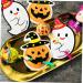 Warmhm 50pcs Halloween Message Card Halloween Candy Tag Packaging Decoration Card Paper Card Halloween Decor Pencil Caps Tooth Charms Candy Wrapping Card Lollipop Pumpkin - Buy Online on GoSupps.com