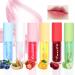 AKOFIC 6 Pcs Moisturizing Lip Gloss Fruity Lip Gloss Long Lasting Aqueous Plumping Colored Lip Oil Moisturizing Lip Gloss Set for Women and Girls Lip Care