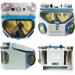 Buy Bceer Double Pencil Edge Sandblaster - 2 Metal Tanks LED Light Large Viewing Window | Ideal for Glass & Metal Rust Removal - International Shipping Available - Buy Online on GoSupps.com