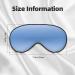 Textured Blue Sleep Mask Adjustable Soft & Breathable Blindfold for Deep Sleep Relaxation & Travel - Buy Online on GoSupps.com