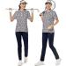 Hispotim Women's Short Sleeve Leopard Print Golf Polo Shirt - Quick Dry Lightweight Workout Top - Buy Online on GoSupps.com