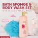 Caress Daily Silk Body Wash 25.4 oz. with Pump - White Peach & Orange Blossom for Silky Soft Skin - Includes Bath Sponge - Buy Online on GoSupps.com