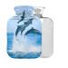 Sea Dolphins Jumping Bap Free Warm bottle with cover 2l hot hot water bag for pain relief back pain heat cold therapy