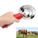 Horse curry comb stainless steel cattle itching brush horse shedding comb horse care brushes for sheep horses cows 4 rings curry comb
