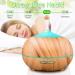 Essential Oils Diffuser & Aroma Humidifier - 400ml Ultrasonic Fragrance Lamp for Bedroom Office & Yoga - LED & Timer - Buy Online on GoSupps.com