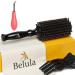 Belula 100% Soft Boar Bristle Round Brush for Blow Drying Set. Round Hair Brush With Large 2.4” Wooden Barrel. Hairbrush Ideal to Add Volume and Body. Free 3 x Hair Clips & Travel Bag. Large Barrel 2.4