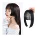 Bangs Hair Clip Clip in Hair Bangs Synthetic Hair Princess Cut Bangs Hair Piece Fringe Bangs Clip-on Quick Cosplay Bangs Hair Extensions Fake Straight Natural Fringe Hair for Women Bangs Clip in Hair Natural black