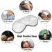 Buy Adjustable White and Black Marble Texture Sleep Mask for Women - Comfortable Eye Shades Cover with Elastic Strap | International Shipping Available - Buy Online on GoSupps.com