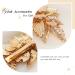 Casdre Leaf Hair Clip - Gold Crystal Bridal Hair Piece for Women & Girls - Buy Online on GoSupps.com