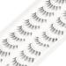 EMEDA Natural Look 10mm Thin Clear Band Asian Style Fake Strip Lashes (Pack of 10) - Buy Online on GoSupps.com