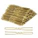 TsMADDTs 2.75" U Shaped Hair Pins - Large Hair Pins for Thick Hair - Blonde Bun Hair Pins for Women Girls with Box, Golden 100 pieces 2.75 Inch