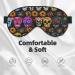Rose Skull Soft Sleep Eye Mask | Breathable Female Eye Patch for Travel & Relaxation - Buy Online on GoSupps.com