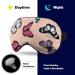Cute Butterfly Pattern Sleep Mask - Adjustable Strap, Blocks Light for Travel, Men & Women - Buy Online on GoSupps.com