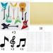 Mulukaya 30Pcs Guitar Cupcake Toppers Music Notes Treat Cake Picks for Guitar Rock Birthday Party Decorations Supplies - Buy Online on GoSupps.com