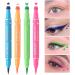 Eye Liner Stamp Liquid Winged Eyelinesr Stamp Eyeliners Waterproof Eye Liner Pen Butterflies Shape Eye Liner Stamp Multi-Color Eye Liner Pen Double Head Eye Liner for Women and Parties - Buy Online on GoSupps.com