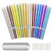 YEJAHY 20 PCS Ear Candles Wax Removal Beeswax Ear Wax Remover Candle Kit with Natural Organic Beeswax for Blocked Ears Drip Protectors Disks and Cotton Swab (Colorful)