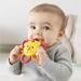 Fisher-Price Take & Teethe Lion Rattle Toy - Yellow Orange | 3M+ Baby Toy - Buy Online on GoSupps.com