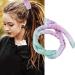 Spiral Lock Hair Tie Dreadlock Accessory Hair Bands Tie Dye Purple Bendable Soft Fabric High Ponytails for Curly Hair for Women - Buy Online on GoSupps.com