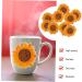 Operitacx 30 pcs Cloth Durable Sunflower Delicate Elegant Unique Embroidery Clothes Practical Creative Flower Yellowx3pcs 6X6cmx3pcs - Buy Online on GoSupps.com