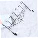 STOBAZA Office Coat Hanger 7 Over Door Towel Mounted Hooks Cloth Hanging Holder Clothes Hook Coat Rack No Trace Kitchen Hanger Black 43.00X23.00X5.00CM - Buy Online on GoSupps.com