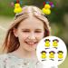 5Pcs Little Yellow Duck Decor Hairpin Cute Plush Duck Hair Clip Girl Spring Hair Pin Headdress Funny Christmas Gift - Buy Online on GoSupps.com