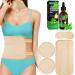 KLLALO Castor Oil Pack Reusable Organic Castor Oil Wrap Kit with Adjustable Elastic Straps Comfort Neck Waist Castor Oil Pack for Neck Relaxation Muscle Pain Nude Oil 60 ml