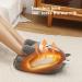 Hontin Foot Warmer with Zipper - 360 Heat Lock Fast Heating USB Plug & Play - Brown High Hose Heating Shoes for Cozy Comfort at Home - Buy Online on GoSupps.com
