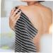 Zerodeko 4 Pcs Striped Exfoliating Bath Towels - Shower Scrubber & Back Scrubber for Ultimate Clean | Polyester Household Essential - Buy Online on GoSupps.com