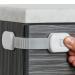 Child Safety Strap Locks to Childproof Cabinets, Drawers, Appliances & More 2022 (4-Pack, White) 4 Count (Pack of 1) White