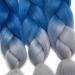 Buy Tess Braids Extensions - 60 cm Jumbo Braids Kanecalon Kunsthaar 3 Pack Ombre Hair Extensions (Black/Blue/Gray) for Box Braids - 100g per Bundle - Buy Online on GoSupps.com
