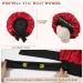 Welrog Satin Hair Hood for Women - Double-Sided Silk Bonnet | Hair Protection & Sleep Hood in Black/Wine Red - Buy Online on GoSupps.com