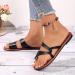 Elegant Women's Beach Flip Flops - Summer Ring Toe Bunion Slippers Orthopedic Sandals for Hallux Valgus Correction - Size 6.5, Black - Buy Online on GoSupps.com
