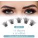 SISILILY Cluster Lashes | 72 Individual Lash Clusters C D Curl | DIY Reusable False Eyelashes | 3D Wispy Fluffy Lashes | 10-16mm Length | DM17-mix - Buy Online on GoSupps.com