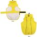 Medium Yellow Waterproof Dog Raincoat with Reflective Strip - Adjustable & Breathable - Buy Online on GoSupps.com