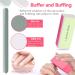 Nail Polish Remover Tool Kit - Triangle Cuticle Peeler, Pusher, Nipper, Clippers, Remover Clips, Buffers - Buy Online on GoSupps.com