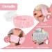 Microfiber 3pcs Face Wash Headband and Wristband Set for Skincare - Pink - Buy Online on GoSupps.com