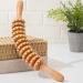 Natural Wooden Massage Roller with Handle - Curved Back Massager for Neck Legs & Body | International Shipping - Buy Online on GoSupps.com