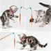 Cobee Cat Feather Toys 6 Pcs Cat Feather Wands Interactive Worm Teaser Toy for Indoor Outdoor Cat Interactive Wand Toys with Worm Refills and Cat Bells Cat Kitten Wire Chaser Fun Toys - Buy Online on GoSupps.com