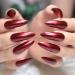 UrtjSDG Extra Long Sharp Stiletto Artificial Nails - Claret Red Lace Press-On Nail Tips for Salon Quality Art & Party Wear - Buy Online on GoSupps.com