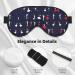 SSIMOO Ballroom Dance Eye Mask | Soft Breathable Sleep Patch for Women | Perfect for Travel & Relaxation - Black - Buy Online on GoSupps.com