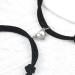 Lucifur Couple Bracelet with Projection Stone - 100 Voices 'I Love You' - Magnetic Bond Valentine's Day Gift - Black - Buy Online on GoSupps.com