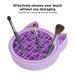 Cat Shaped Makeup Brush Cleansing Bowl - Skin Friendly & Durable Daily Use Mat (Purple) | Shop Internationally - Buy Online on GoSupps.com