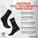 ZONE3 Neoprene Heat-Tech Swim Socks Black/Red X-Large - Maximum Warmth for Cold Water Swimming - Buy Online on GoSupps.com