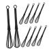 10 Pi ces Mini M langeur Plastique Portable pour Teinture Cheveux Outil de Mixage et Manuel pour Salon Coiffure et Usage Domestique