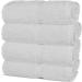 Chakir Turkish Linens 100% Cotton Premium Towels for Bathroom - 27'' x 54'' | 4-Piece Bath Towels Set in White - Buy Online on GoSupps.com