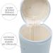 Duffi Baby Bottle Holder - Insulated Synthetic Leather Thermal Bag for Warm & Cold Bottles - Easy Clean Zip & Handle - Blue Circles Design - Buy Online on GoSupps.com